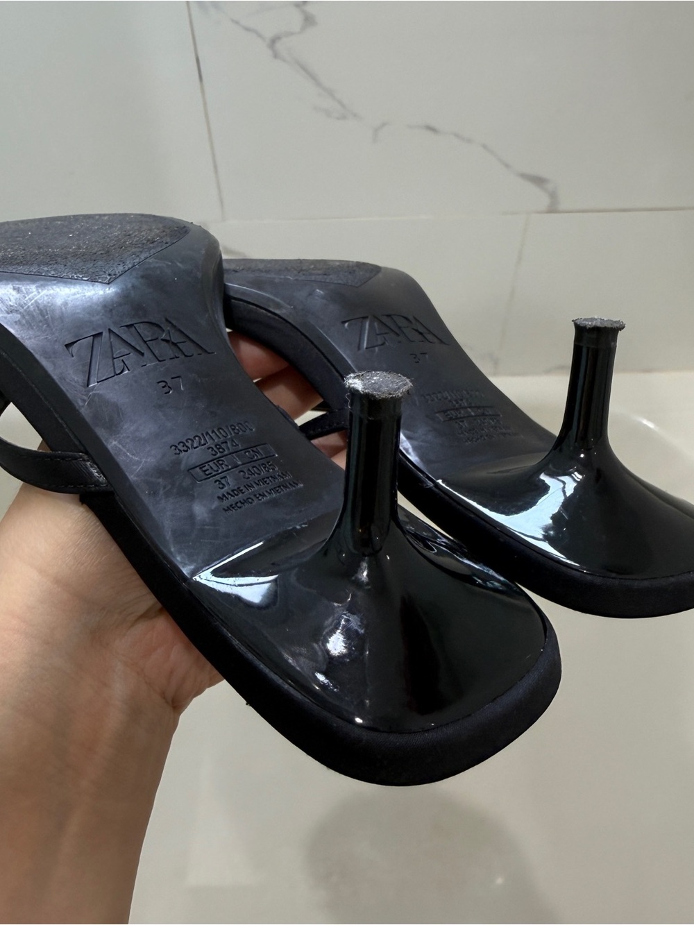 Zara square toe kitten heel - Picture 6 of 7